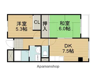 翔開マンション1【3階】の間取り