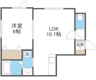 Saphir信濃【1階】の間取り