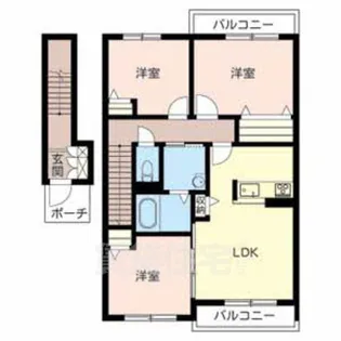 シャーメゾンST逢坂【2階】の間取り