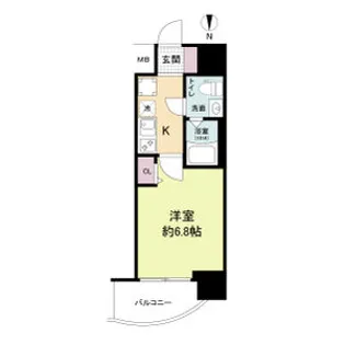 セレニテ江坂グランデ【9階】の間取り