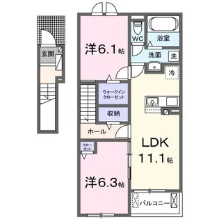 六角Hop【2階】の間取り