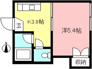 速水グリーンコート【2階】の間取り