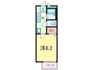 ヴィラクレ-ル【2階】の間取り