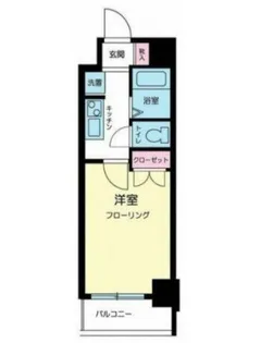 スカイコート笹塚駅前【6階】の間取り