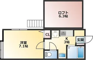 リバイブI【2階】の間取り