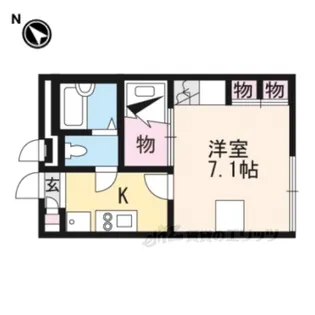 レオパレスLAGOON【2階】の間取り