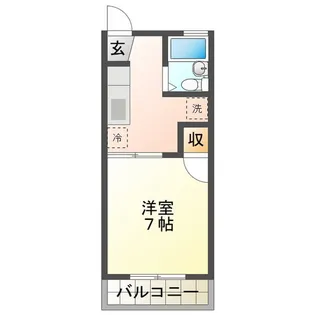 AKATSUKI maison 江戸橋【2階】の間取り