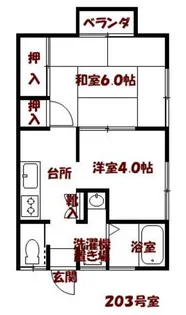 コーポすがわ【2階】の間取り