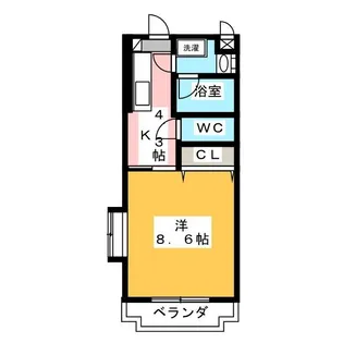 シャルマンヴィルI【3階】の間取り