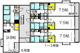プランドール川口【2階】の間取り