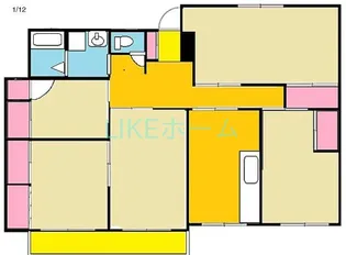 パレス船橋【3階】の間取り
