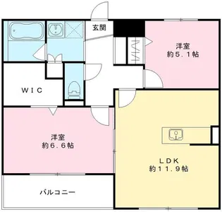 テグレ ネーロ【3階】の間取り