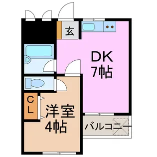 日の出マンション【3階】の間取り