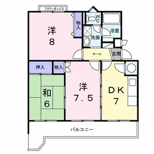 カサグランデ藤江【2階】の間取り