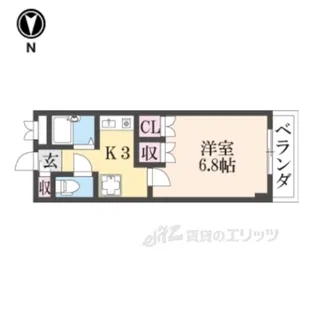 サンモール【4階】の間取り