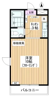 四葉アパートメント【3階】の間取り