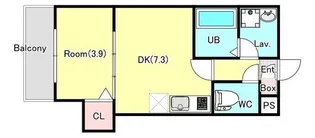 ジーメゾン相模原【1階】の間取り