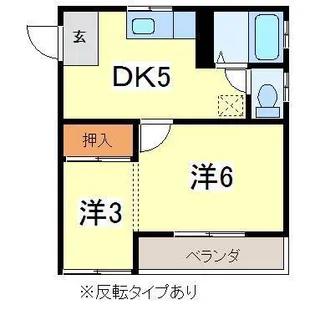 コーポフラワー【2階】の間取り