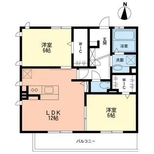 クレシェンテ【2階】の間取り