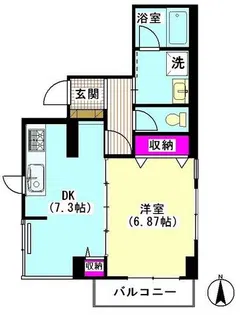 第1野口ビル【6階】の間取り