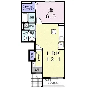 フォーレ【1階】の間取り