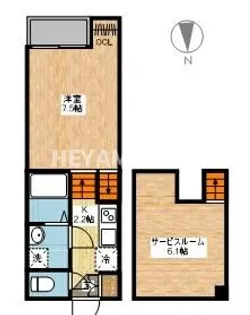 CASA.VIK(カーサ ロクケイ)【1階】の間取り
