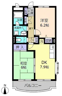 パークハイム【3階】の間取り