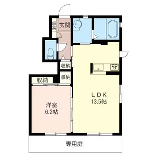 シャインステージH【1階】の間取り