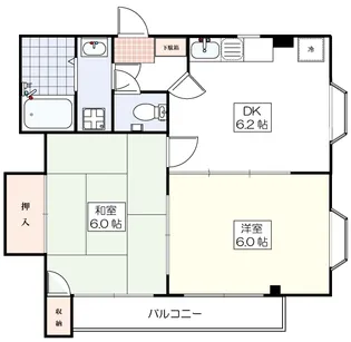 ローズマンション【3階】の間取り