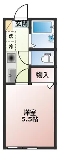 フルセイル片倉【1階】の間取り
