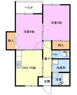 ヴァンベール【1階】の間取り