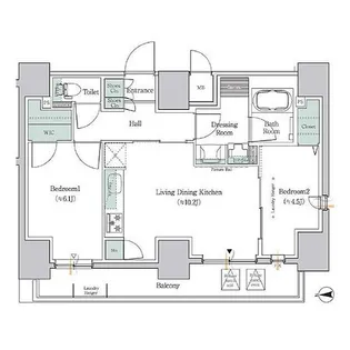 ワンルーフレジデンス板橋大山【7階】の間取り