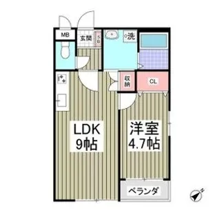 群馬県伊勢崎市宮子町【アパート】の間取り