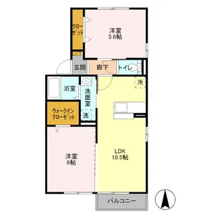 プリウス大曽根 A【2階】の間取り