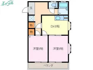 ロイヤルメゾンRAVOROI【2階】の間取り