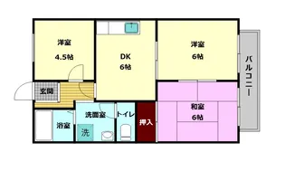 エクレール大安寺【2階】の間取り