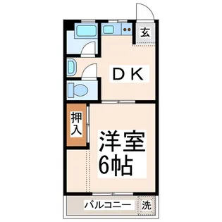 幸ハイツ【3階】の間取り