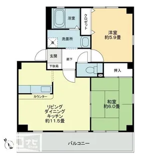 フォブールときわ【3階】の間取り