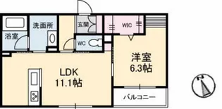 シャーメゾン福富西【2階】の間取り
