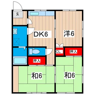 ラ フォーレ シャンテC【1階】の間取り
