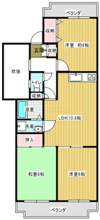グリーンハイツたかはな【2階】の間取り