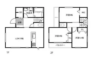 東京都三鷹市野崎3【一戸建】の間取り