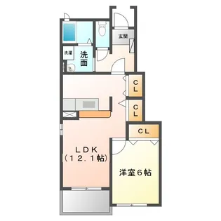 アーバンダンス【1階】の間取り