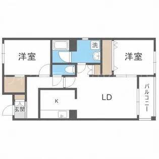 LAPEACE菊水(ラピス菊水)【3階】の間取り