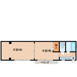 富山県富山市清水町5【アパート】の間取り