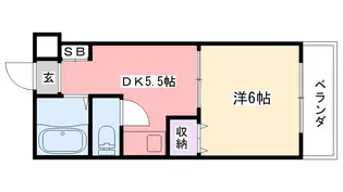 エクセレント甲子園七番館【2階】の間取り