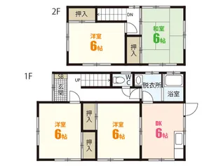 広島県広島市安佐南区伴中央4【一戸建】の間取り