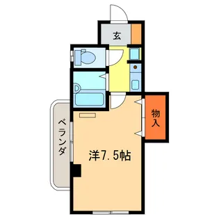 グランベル川島【4階】の間取り