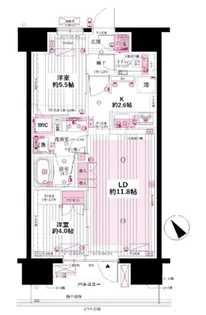 クレヴィア上野入谷【5階】の間取り