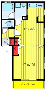ヴィーヴル20【2階】の間取り
